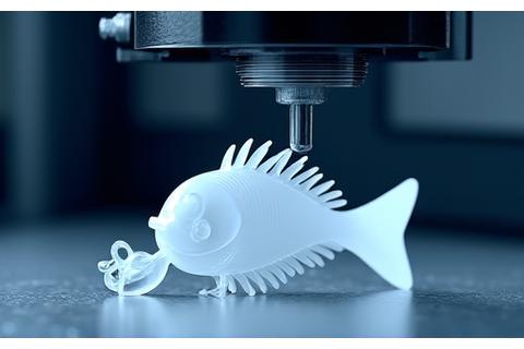 3Dプリンターで出力されたルアーの試作モデル